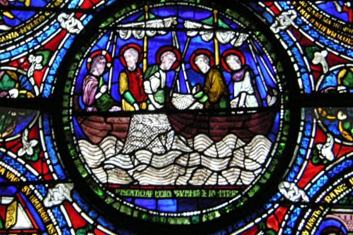 Canterbury Cathedral, the miraculous draft of fishes
